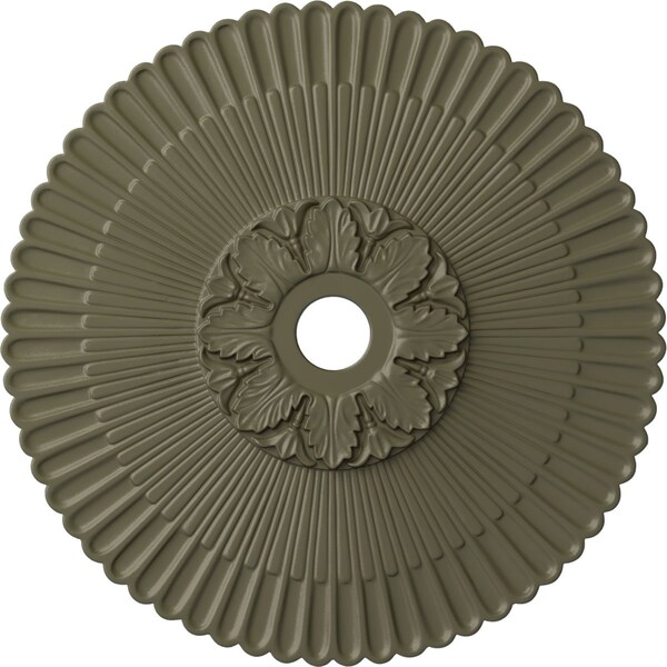 Ekena Millwork Melonie Ceiling Medallion (Fits Canopies up to 6 1/4"), 36 1/4"OD x 1 7/8"P, Spartan Stone CM36MESSF - main